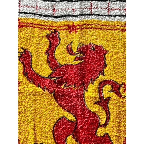 Vintage Scottish Souvenir Tea Towel With Lion Rampant Design & Bonnie Scotland - Picture 4 of 12